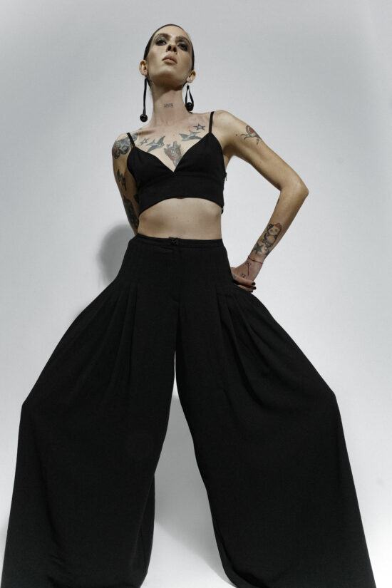 Wide Fluid Trousers